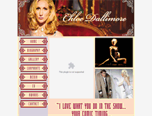 Tablet Screenshot of chloedallimore.com